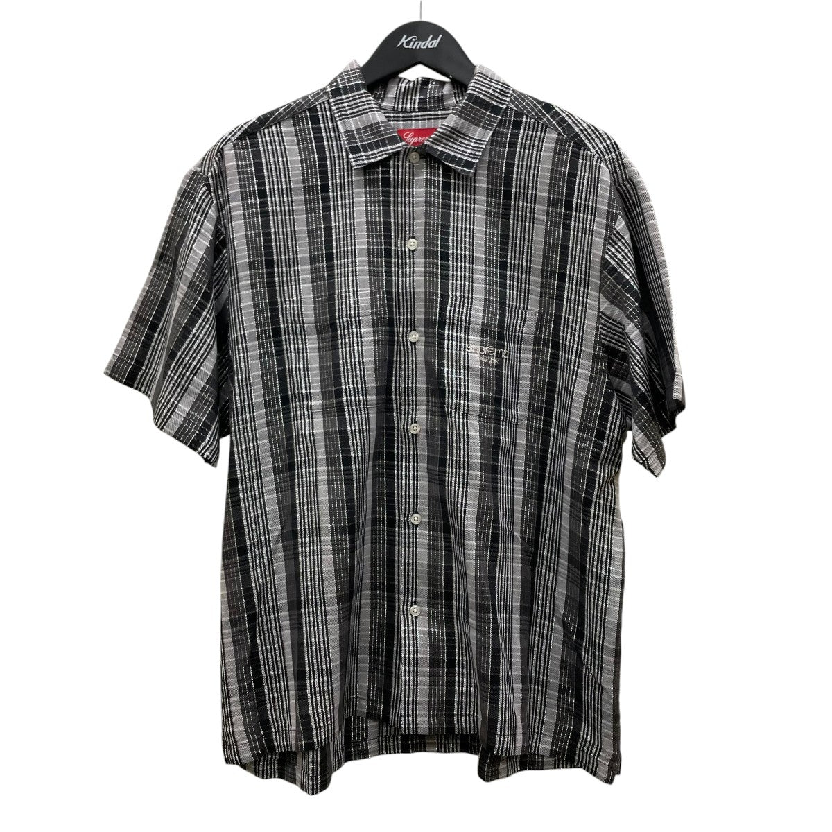 Supreme Metallic Plaid S S Shirt半袖シャツ 古着・中古-1枚目のアイテム画像