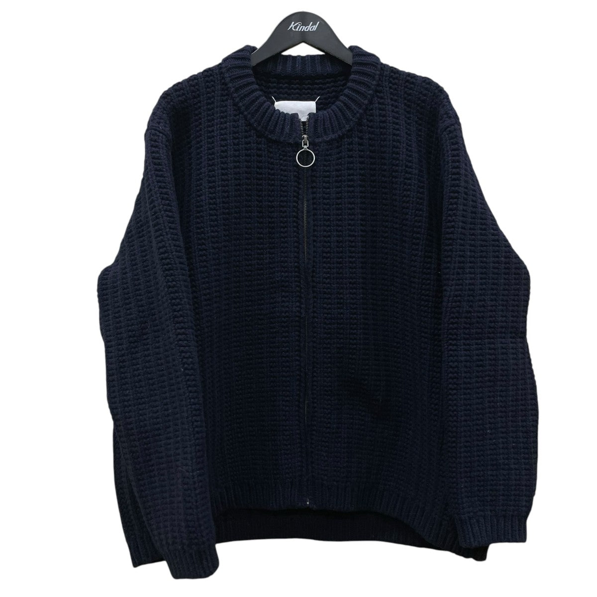 Maison Margiela ローゲージウール ジップアップ ニットジャケットクルーネックカーディガンS67HP0013 古着・中古-1枚目のアイテム画像