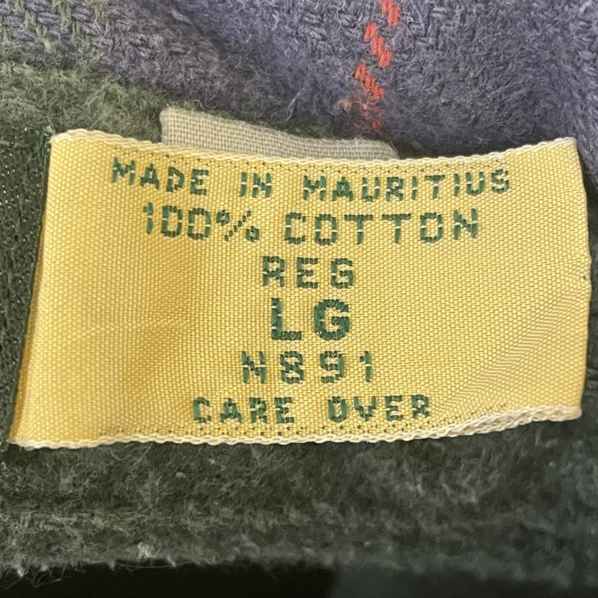L．L．Bean 80s リバーシブル長袖シャツ 古着・中古-7枚目のアイテム画像