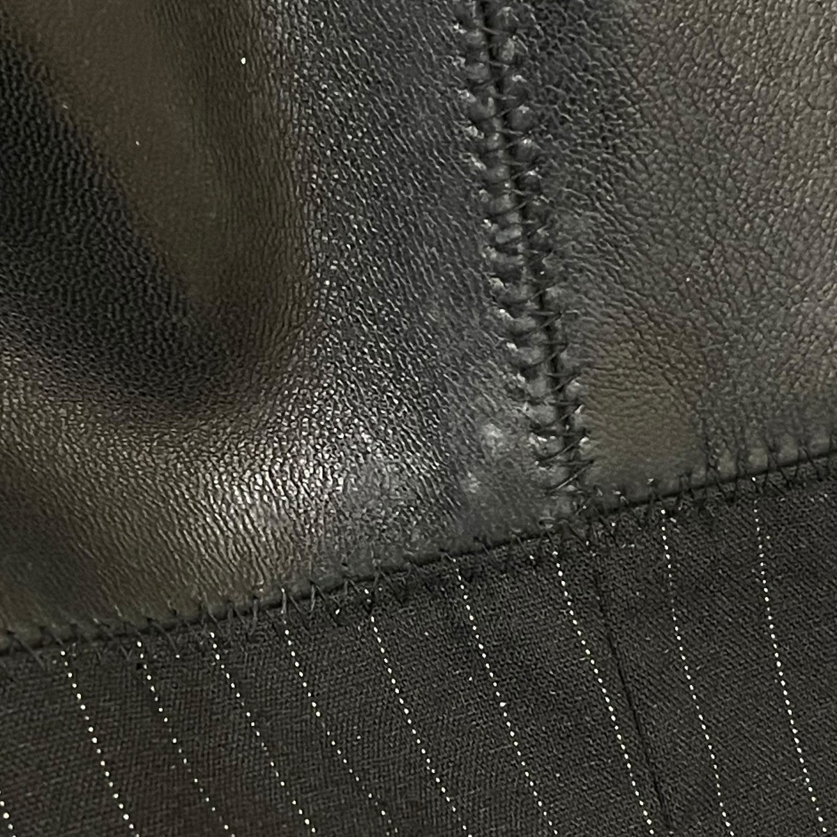 フェイクレザーセットアップスーツ