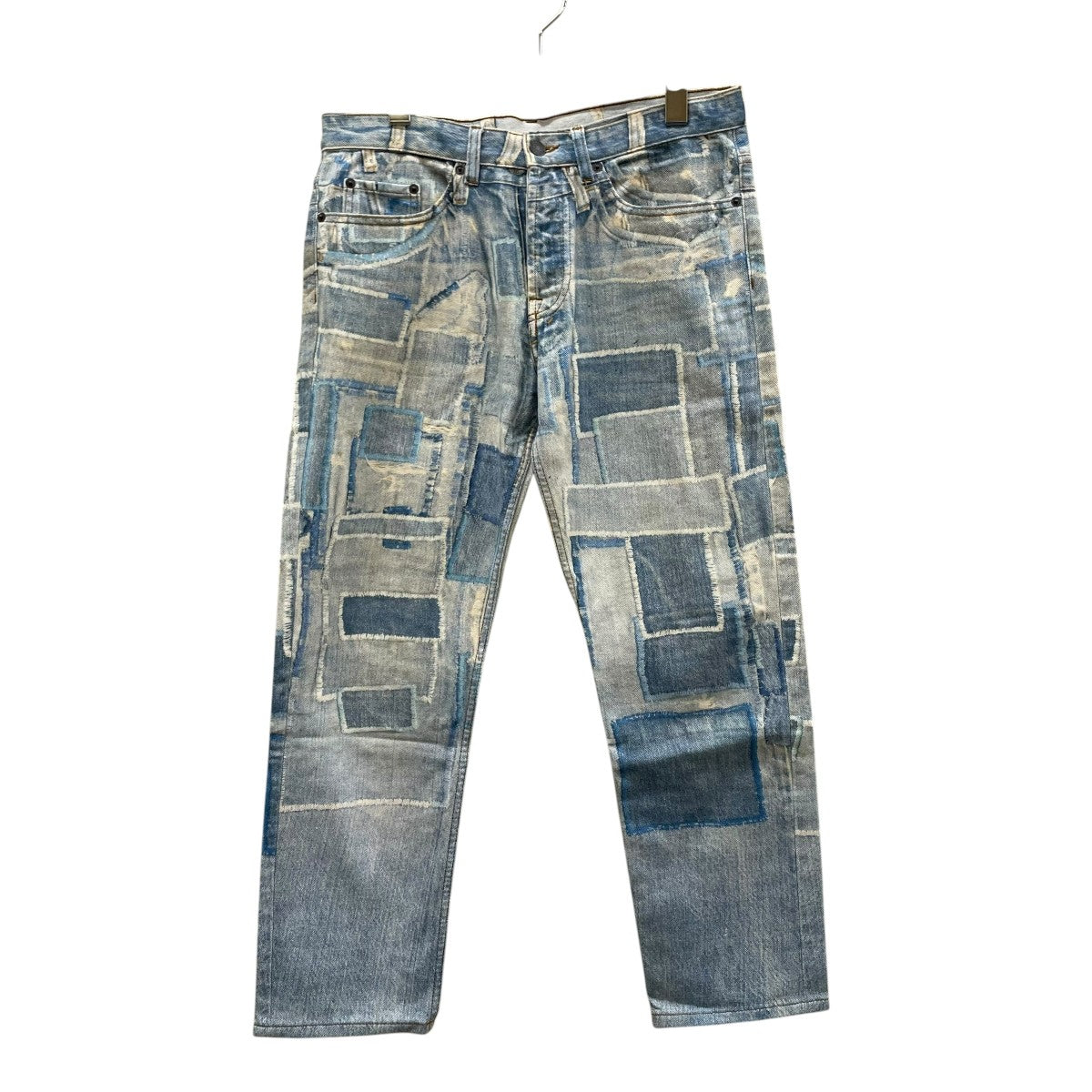 17SSTrompe-l’oeil Patchwork Denim Jeansデニムパンツ