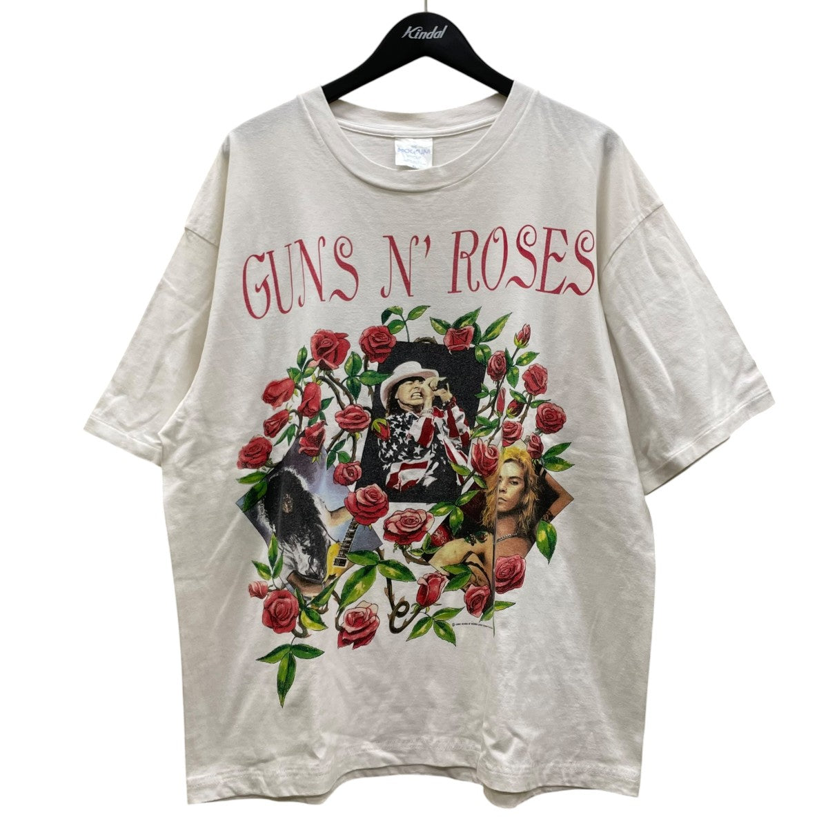 90sGUNS N’ ROSES Skin ’N Bones BROCKUMグラフィックプリント 半袖Tシャツ コットンTシャツ