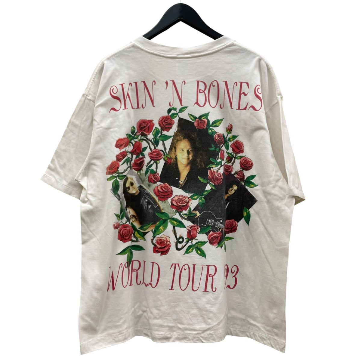 90sGUNS N’ ROSES Skin ’N Bones BROCKUMグラフィックプリント 半袖Tシャツ コットンTシャツ
