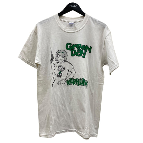 90s GILDAN 虫 Tシャツ ホワイト アート プリント 企業 XL VINTAGE(ヴィンテージ) 90sGreen Day KERPLUNK GILDANグラフィック