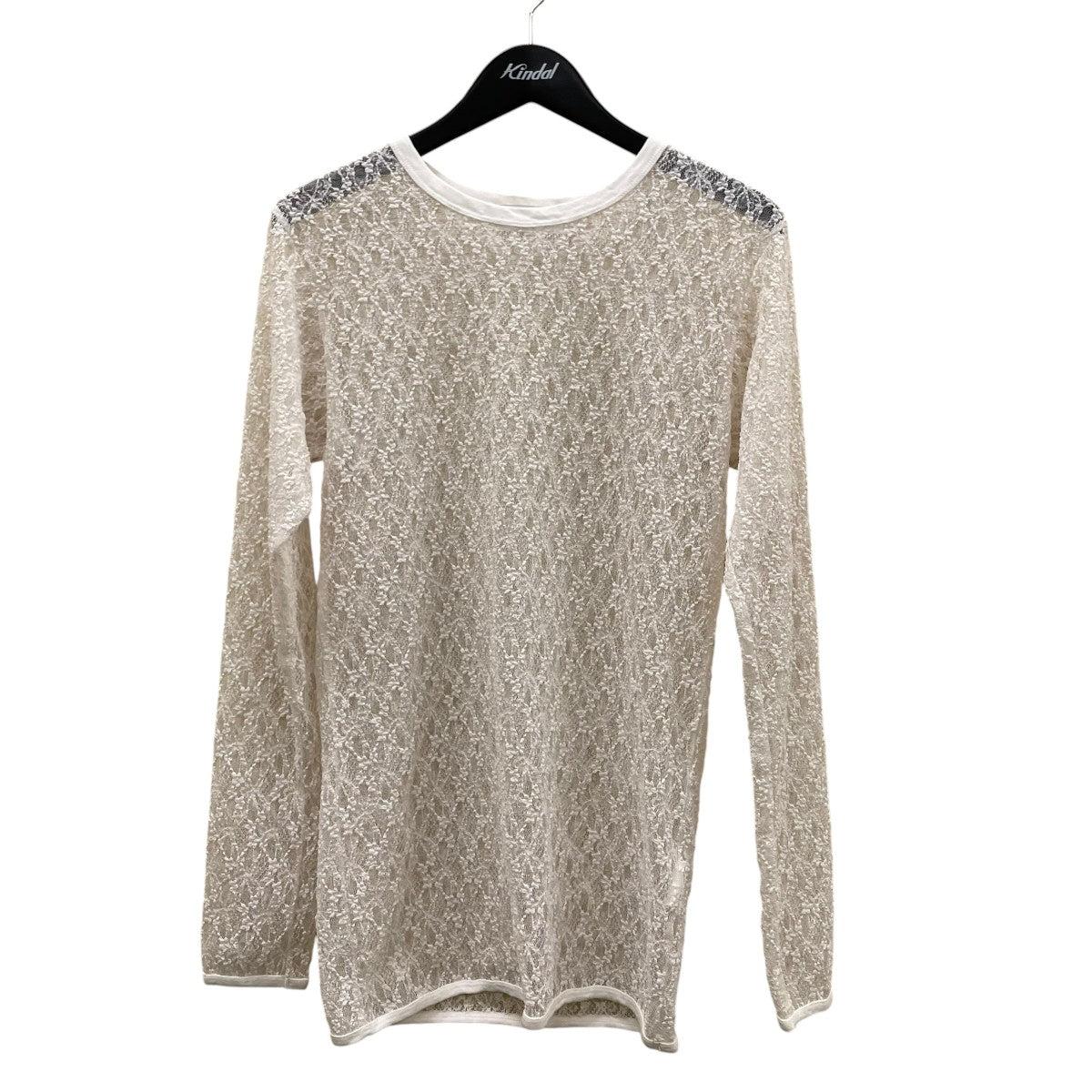 IRONING flower laceロングスリーブカットソー01IR00941OWT