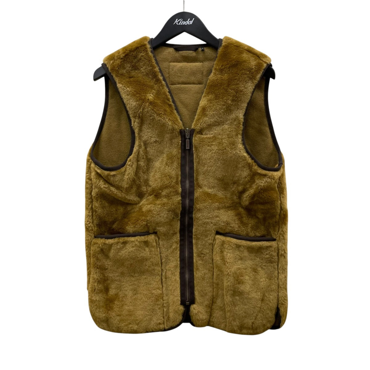 Barbour フロントジップ ファー ライナー ベスト232MLI0035 古着・中古-1枚目のアイテム画像