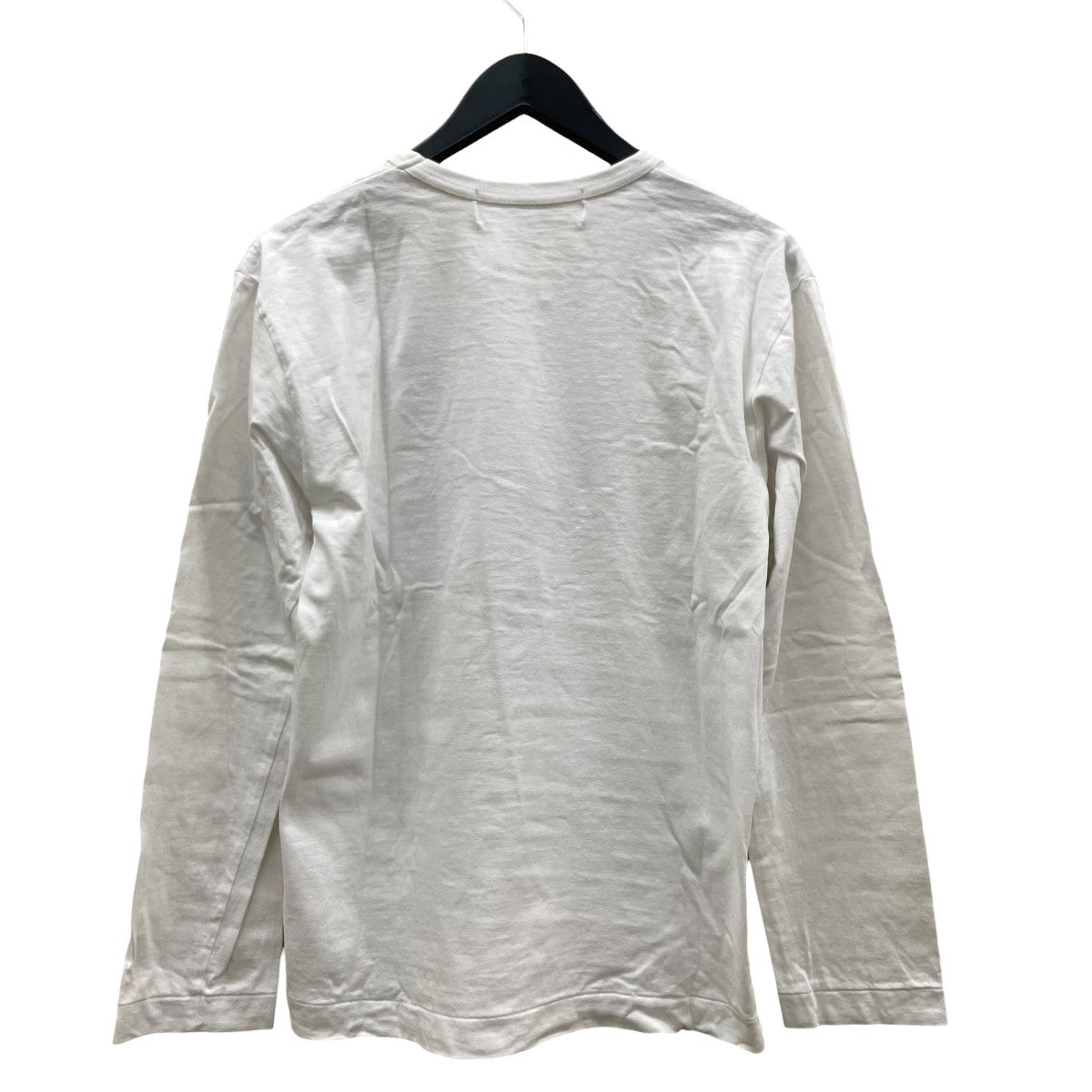 Long Sleeve T-Shirt With Black Emblem White長袖TシャツAX-T120