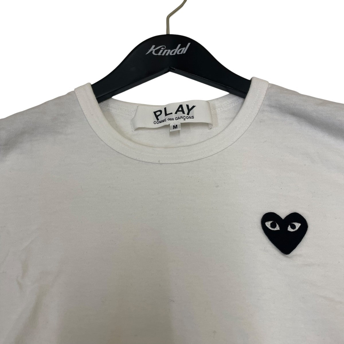Long Sleeve T-Shirt With Black Emblem White長袖TシャツAX-T120