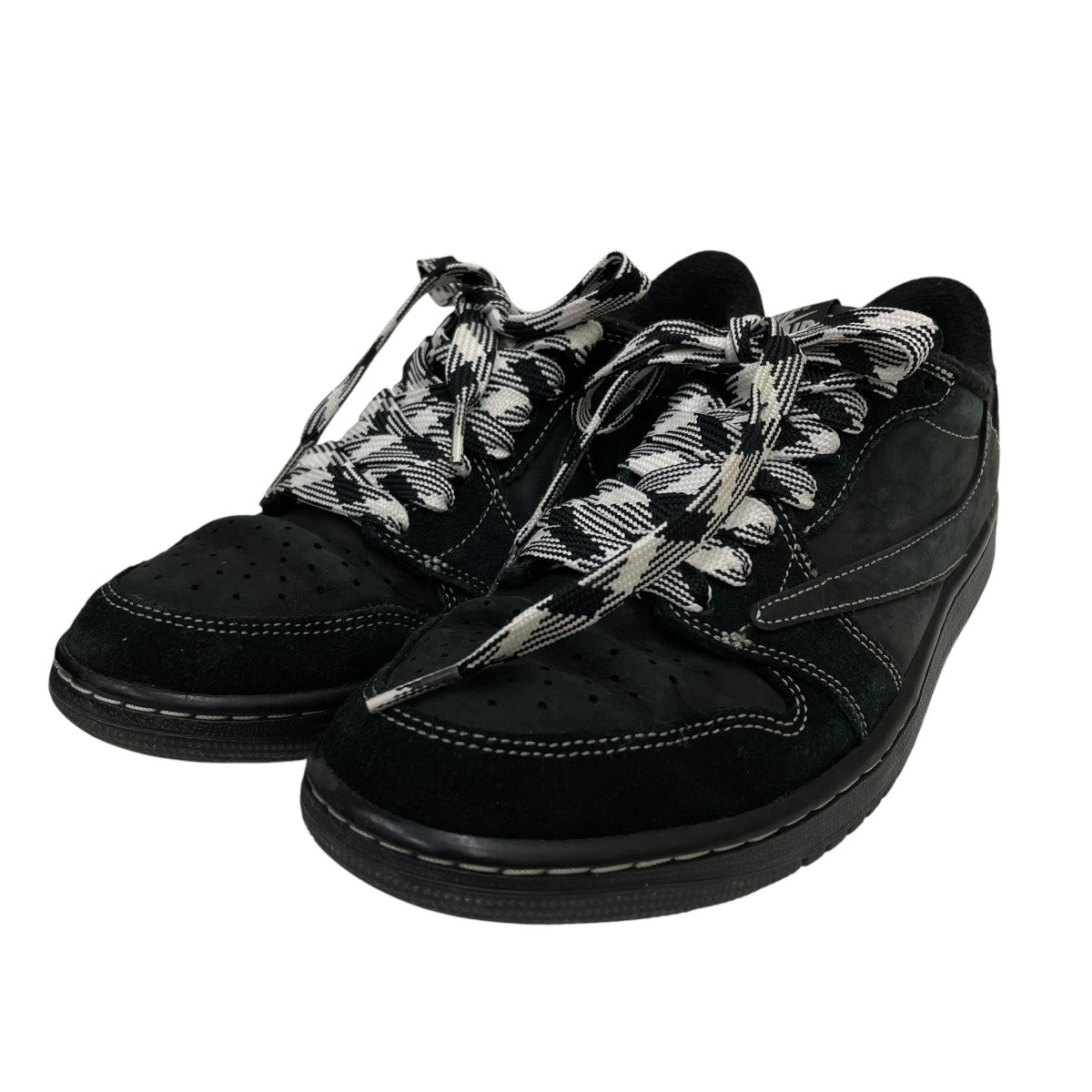 Travis Scott × Nike Air Jordan 1 Low OG SP Black PhantomローカットスニーカーDM7866-001