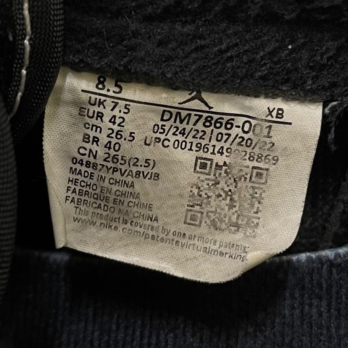 Travis Scott × Nike Air Jordan 1 Low OG SP Black PhantomローカットスニーカーDM7866-001