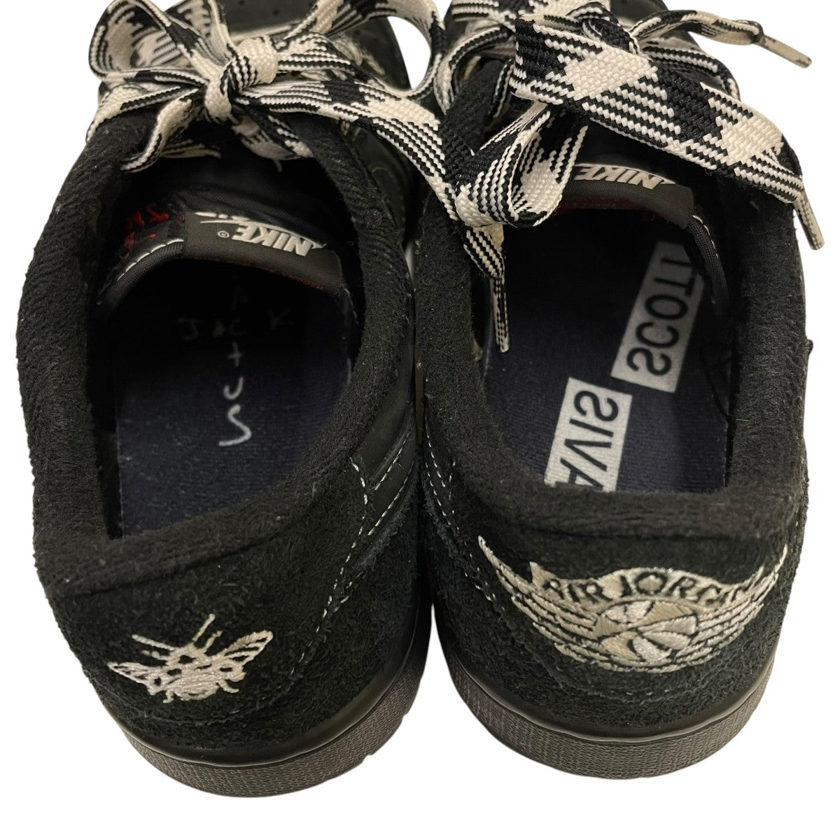 Travis Scott × Nike Air Jordan 1 Low OG SP Black PhantomローカットスニーカーDM7866-001