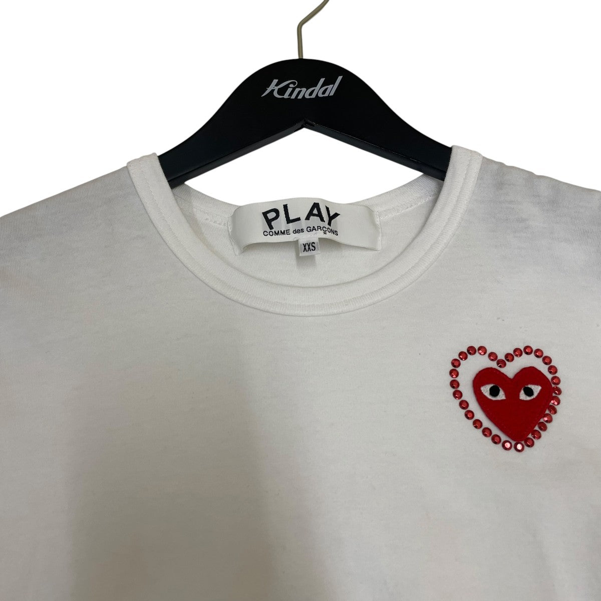 COMME des GARÇONS AX-T802 ホワイト TシャツS PLAY COMME des GARCONS(プレイコムデギャルソン) Cotton Jersy T