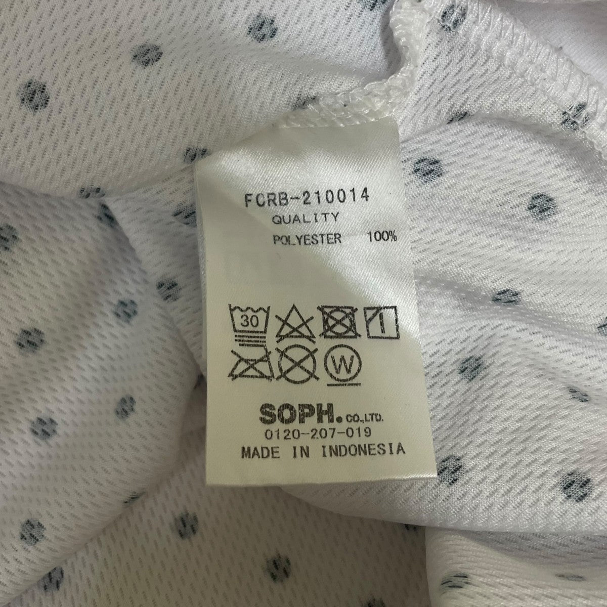 21SSPRE MATCH TOPドット柄 ポリエステル 半袖TシャツFCRB-210014