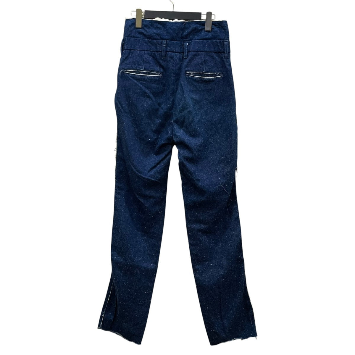 19SSシルク カットオフ ストレートパンツデニムパンツMID19SS-P03B