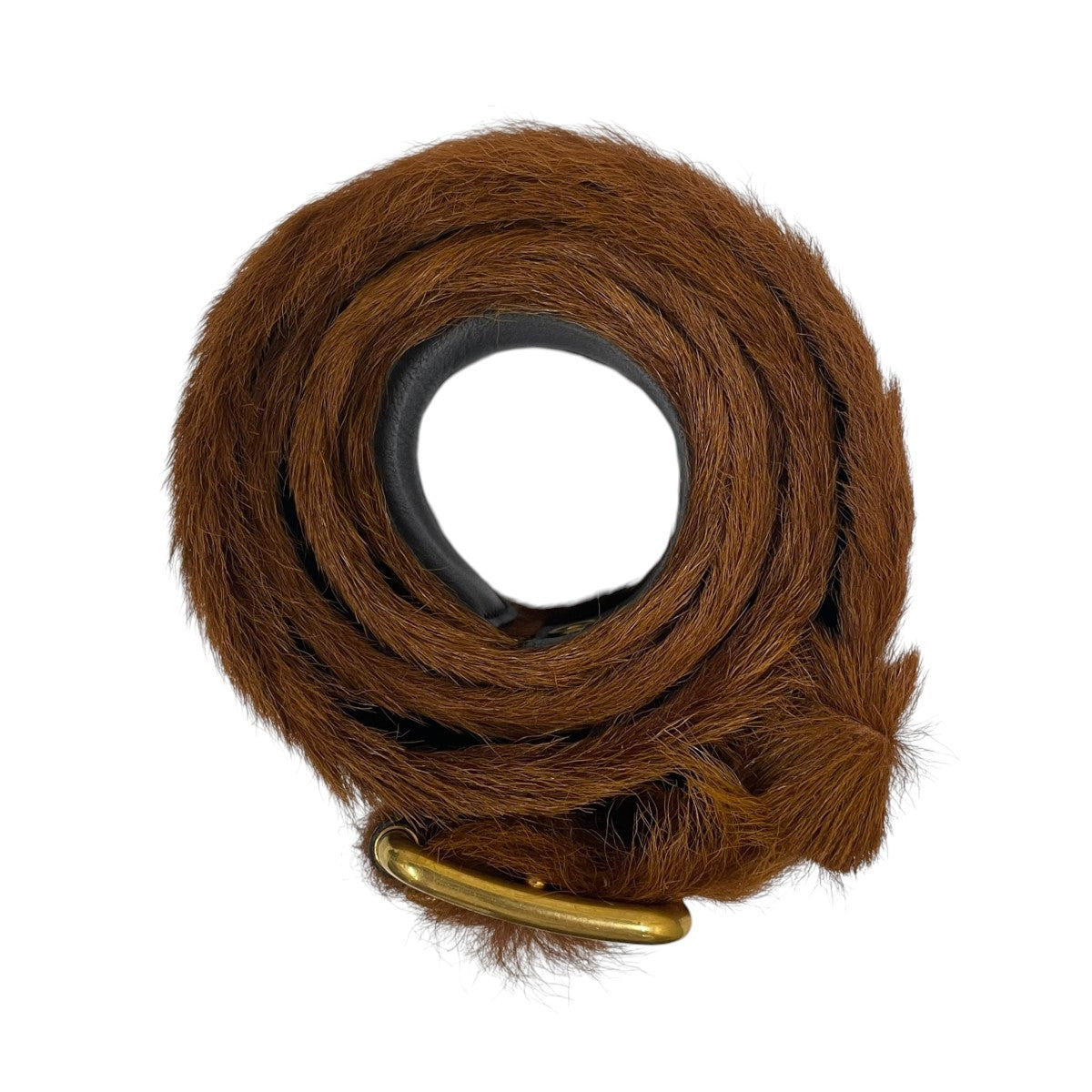 17AWCALF HAIR ハラコ レザーベルト1CM098
