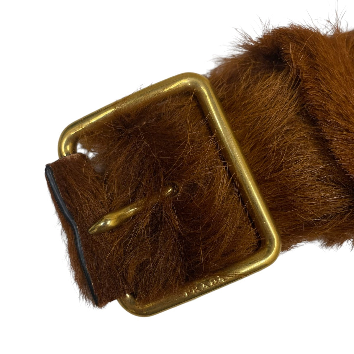 17AWCALF HAIR ハラコ レザーベルト1CM098