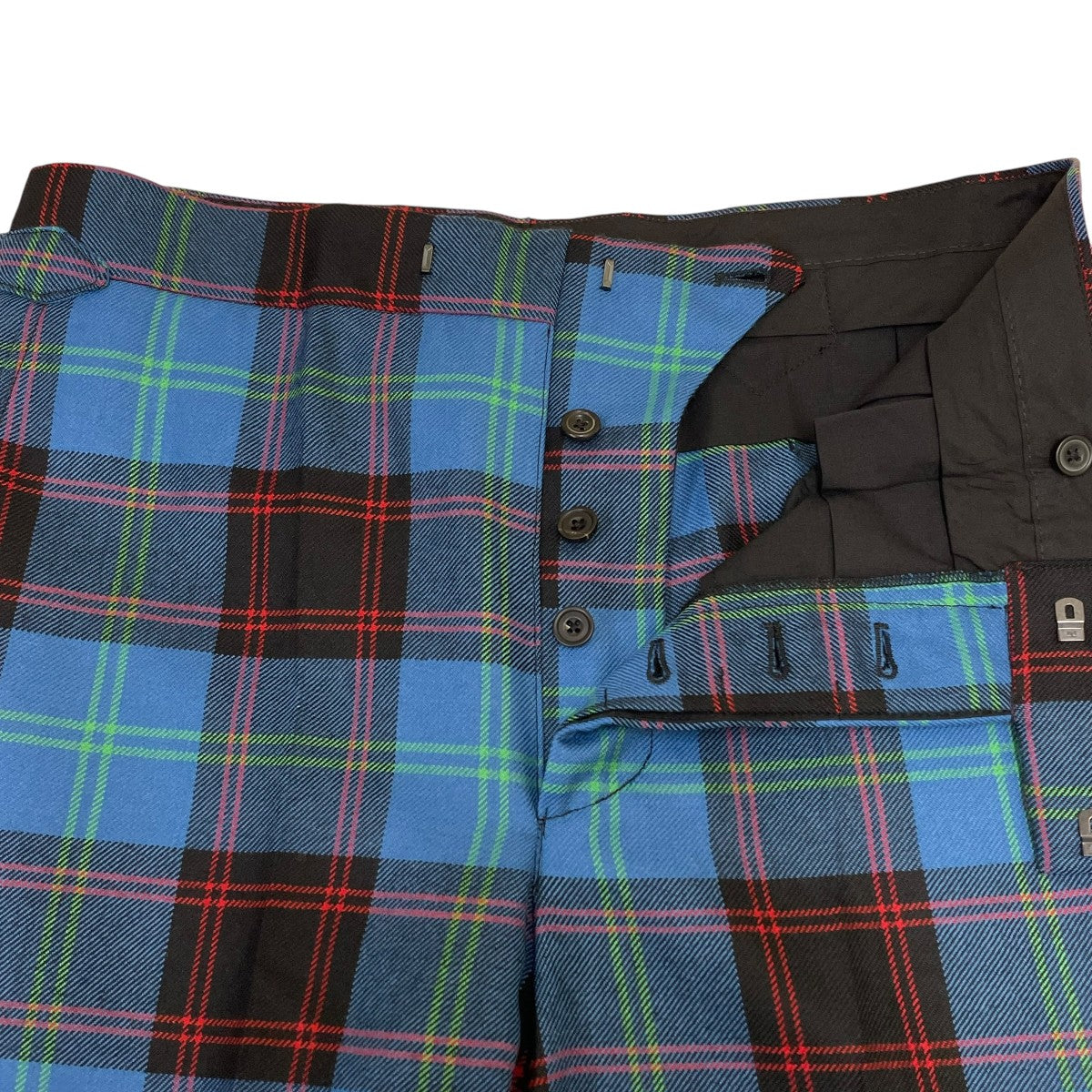 Straight Trousersタータンチェックスラックス
