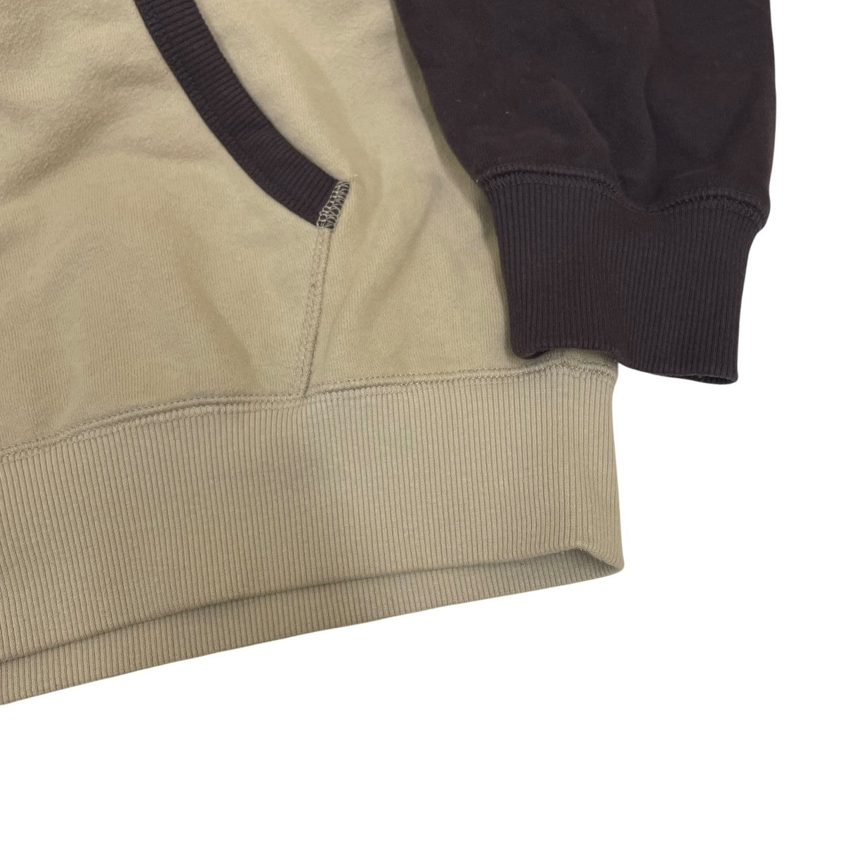 Plan Zip-Up Hoodie Beigeジップパーカー