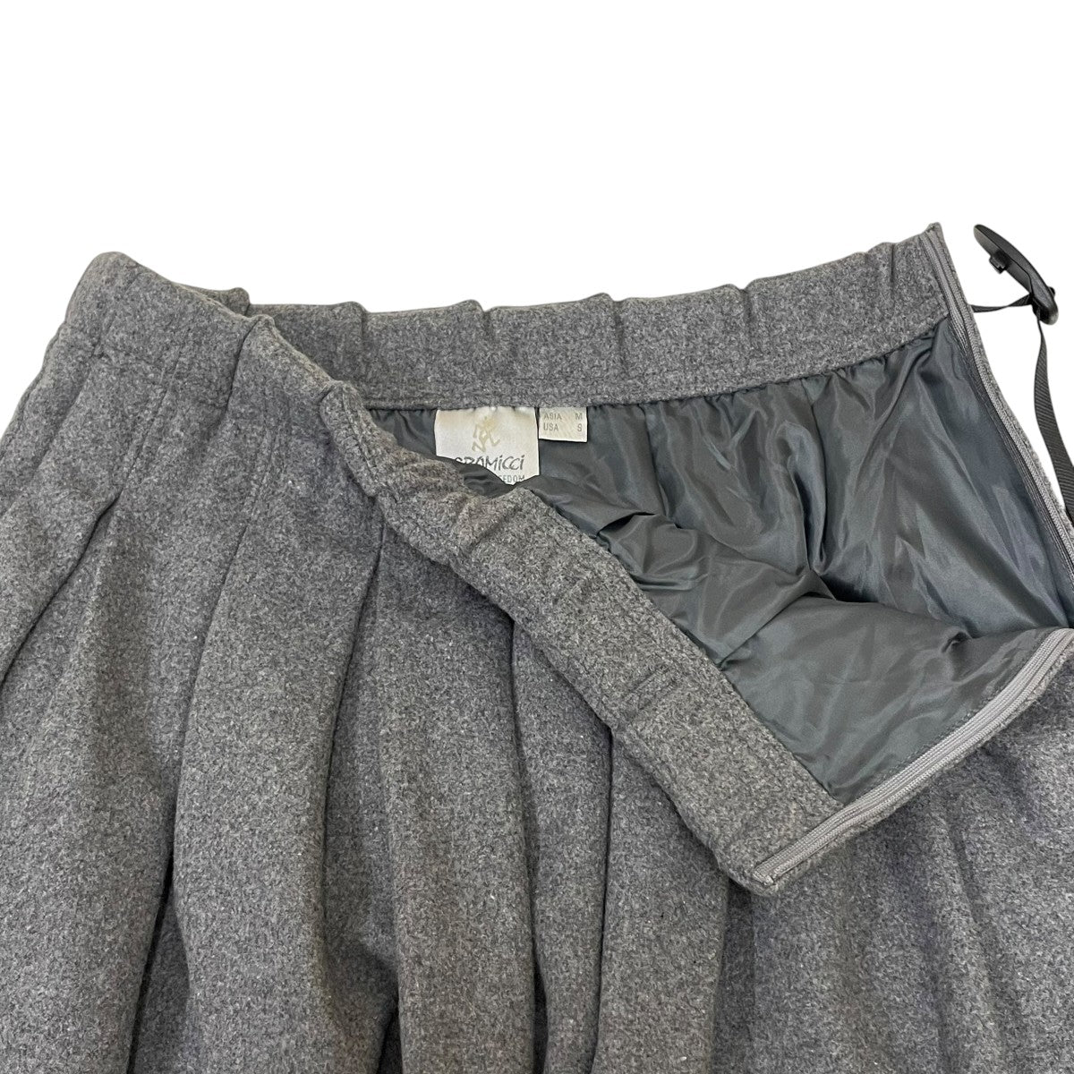 WOOL PLEATED SKIRTロングスカートG2FW-SK015
