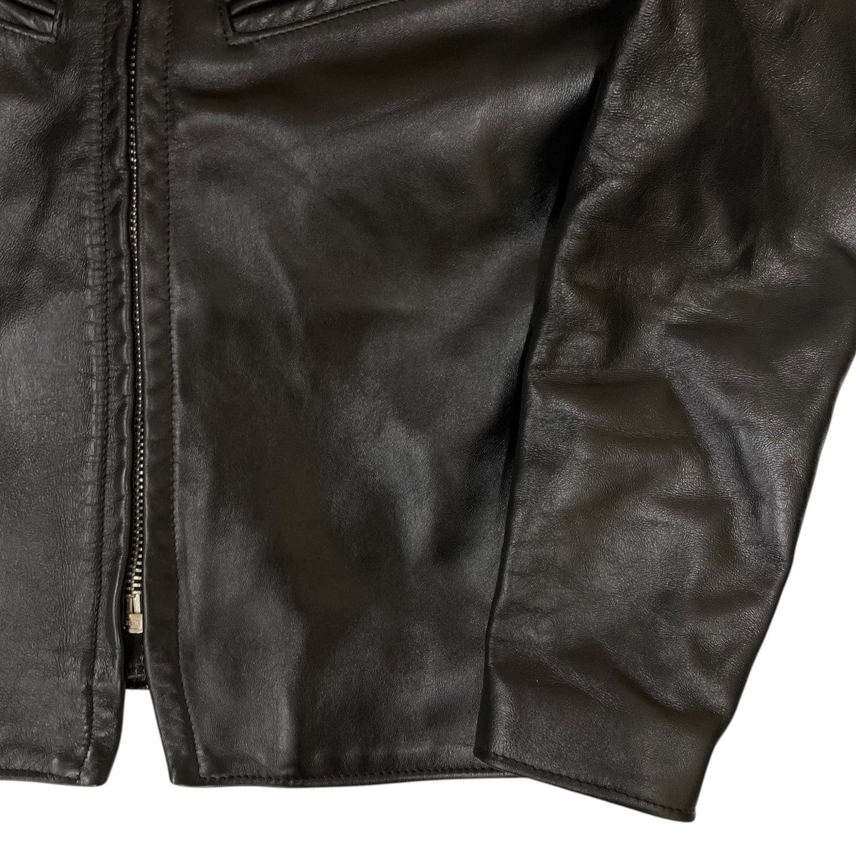 SCHOTT BROS． 641XXH HORSEHIDE CAFE RACERホースレザー シングルライダースジャケット レザージャケット7824150002 古着・中古-4枚目のアイテム画像