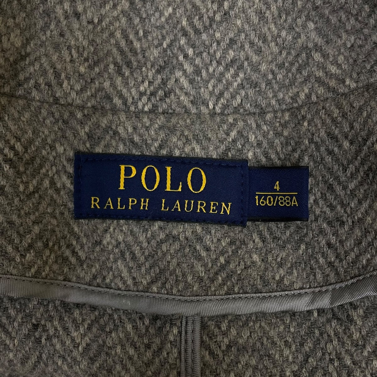 POLO RALPH LAUREN ヘリンボーン柄 ガウンコート ロングコート チェスターコート211614400001 古着・中古-5枚目のアイテム画像