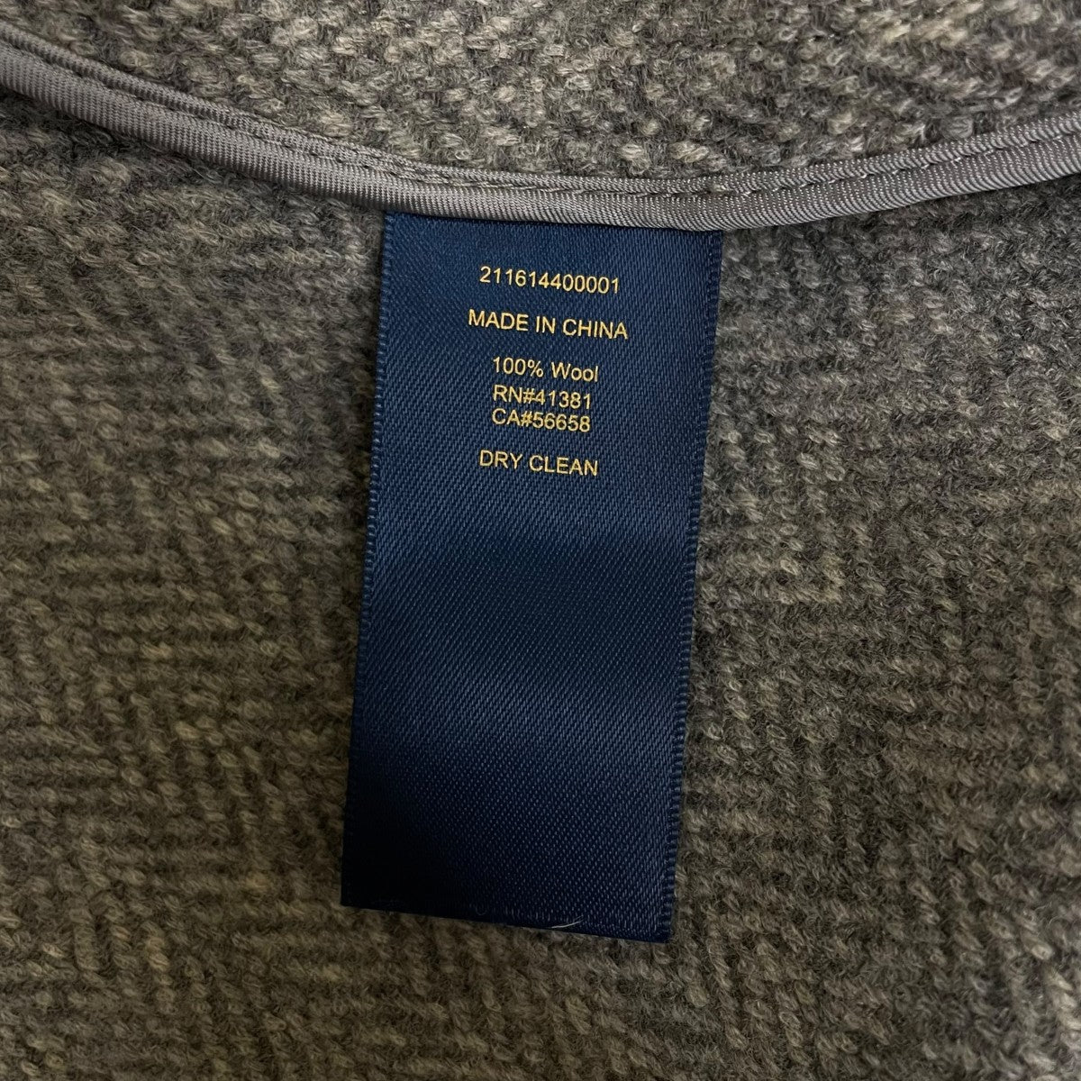POLO RALPH LAUREN ヘリンボーン柄 ガウンコート ロングコート チェスターコート211614400001 古着・中古-6枚目のアイテム画像