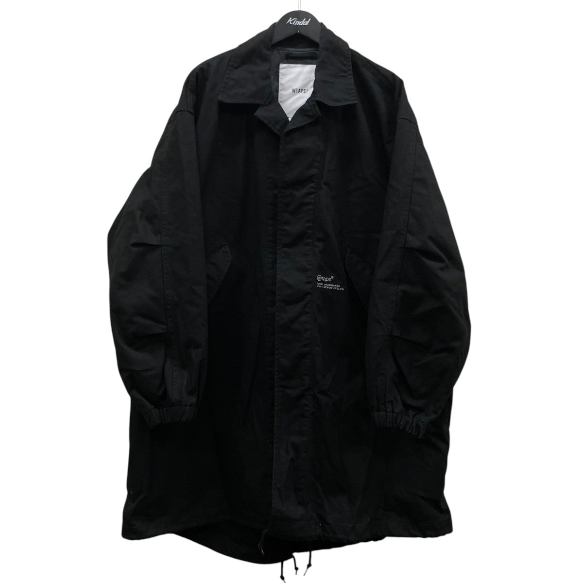 WTAPS 24AWSMOCK COAT スモックコート コットンサージミリタリーサージ ロゴ刺繍 コート242WVDT-JKM03 古着・中古-1枚目のアイテム画像