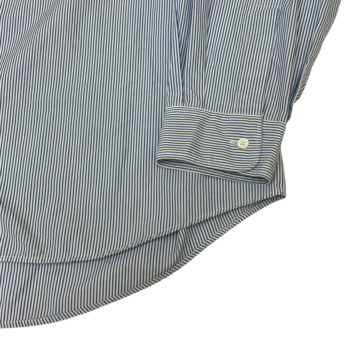 22AWThomas Mason for GP L／S Oversized Regular Collar Shirtストライプ長袖シャツGM224-50021
