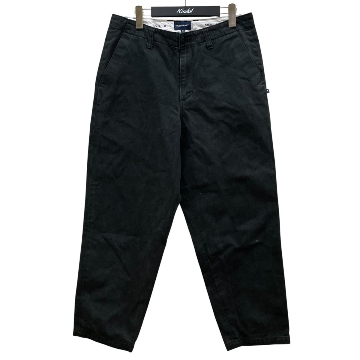 TWILL TROUSERSコットンパンツ ワイドストレートパンツDC 6