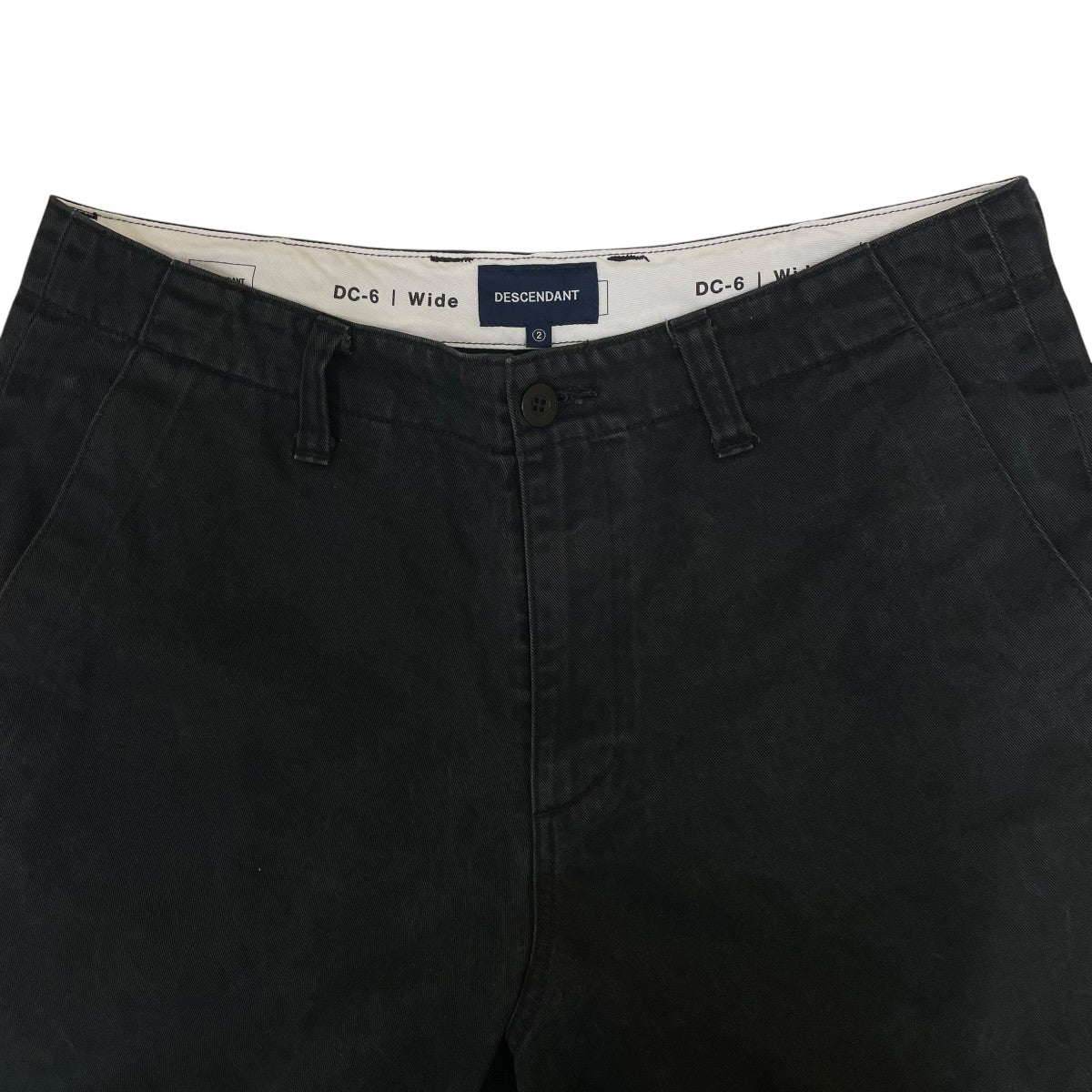 TWILL TROUSERSコットンパンツ ワイドストレートパンツDC 6