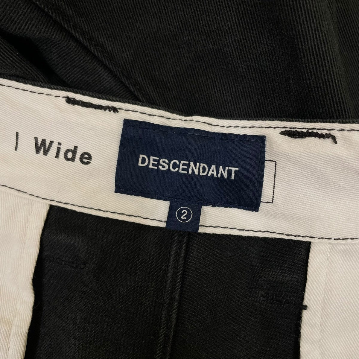 TWILL TROUSERSコットンパンツ ワイドストレートパンツDC 6