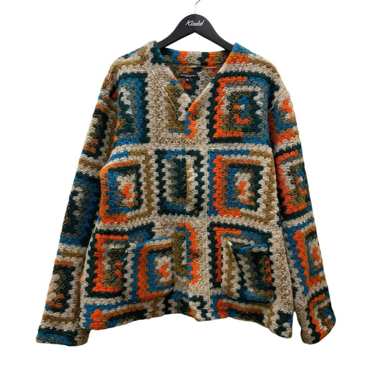 Engineered Garments クロシェニットカーディガン 古着・中古-1枚目のアイテム画像