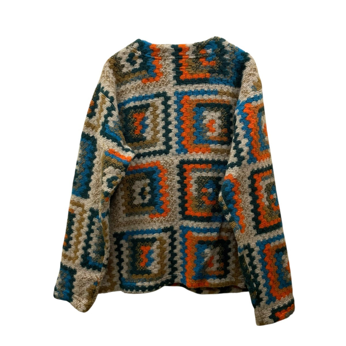 Engineered Garments クロシェニットカーディガン 古着・中古-2枚目のアイテム画像