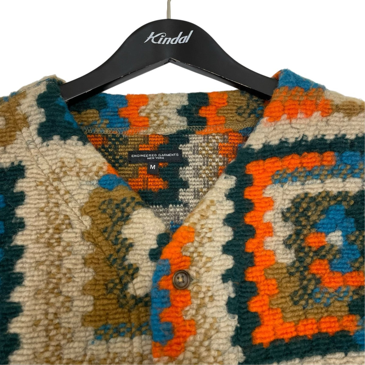Engineered Garments クロシェニットカーディガン 古着・中古-3枚目のアイテム画像