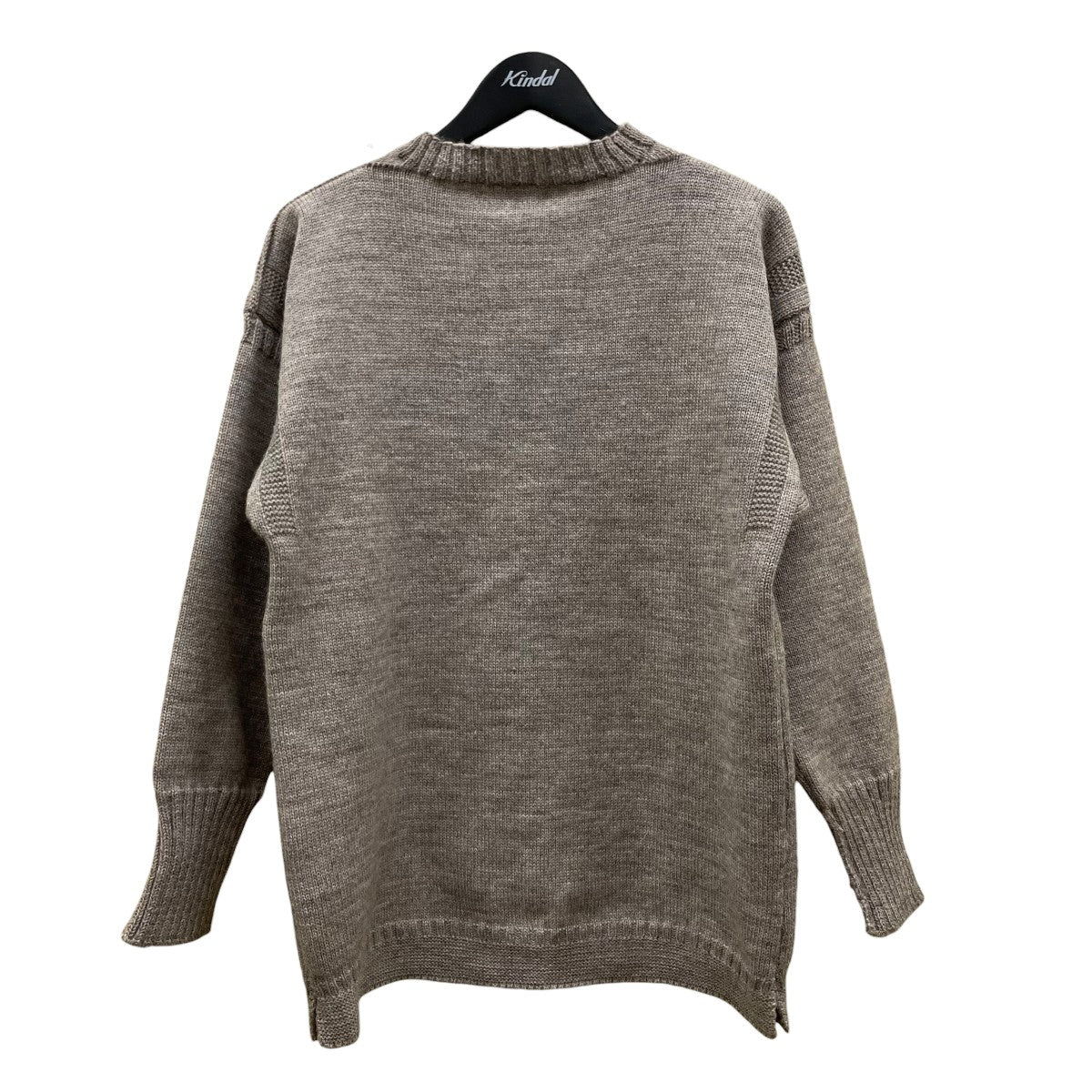 ガンジーセーター british wool厚手ニット
