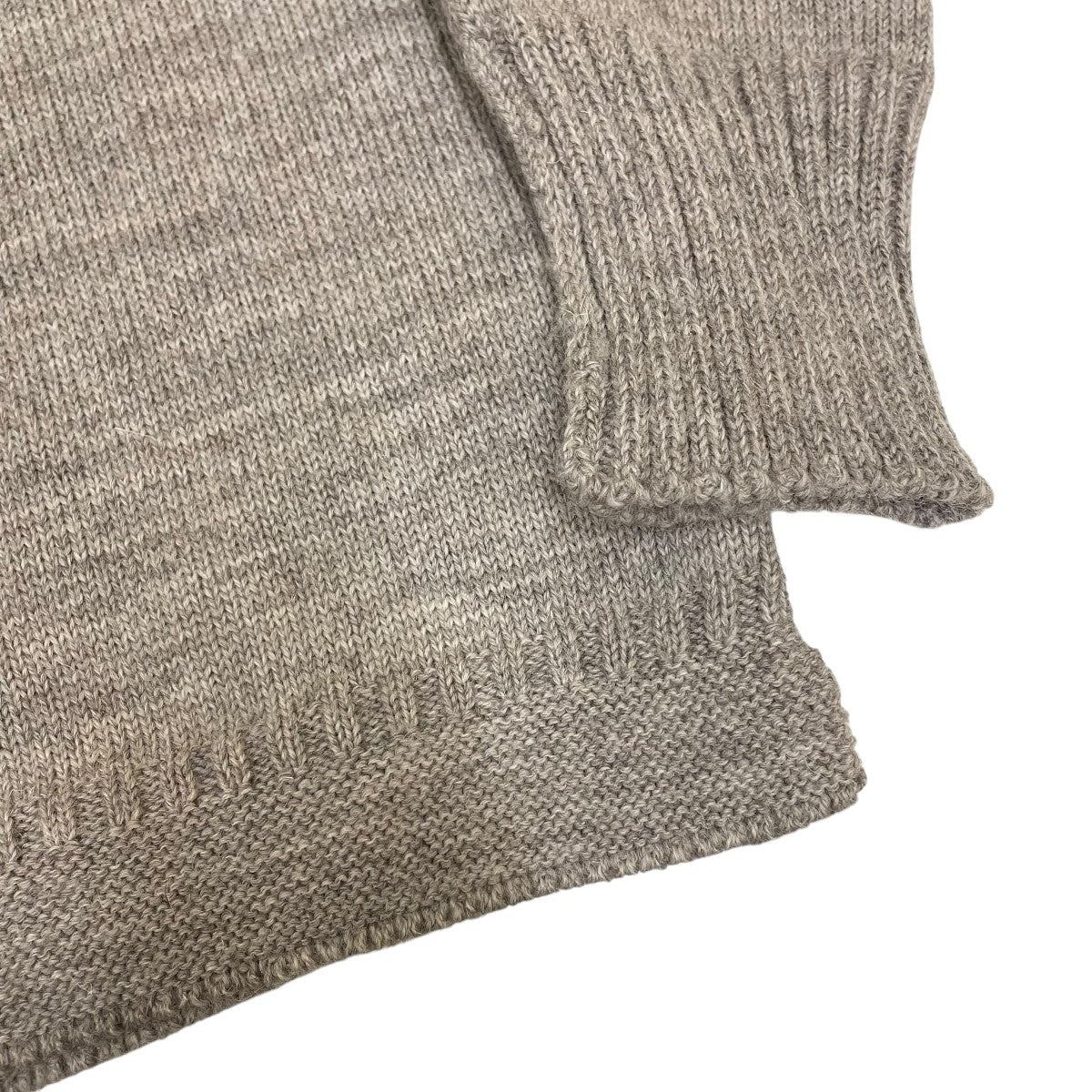 ガンジーセーター british wool厚手ニット