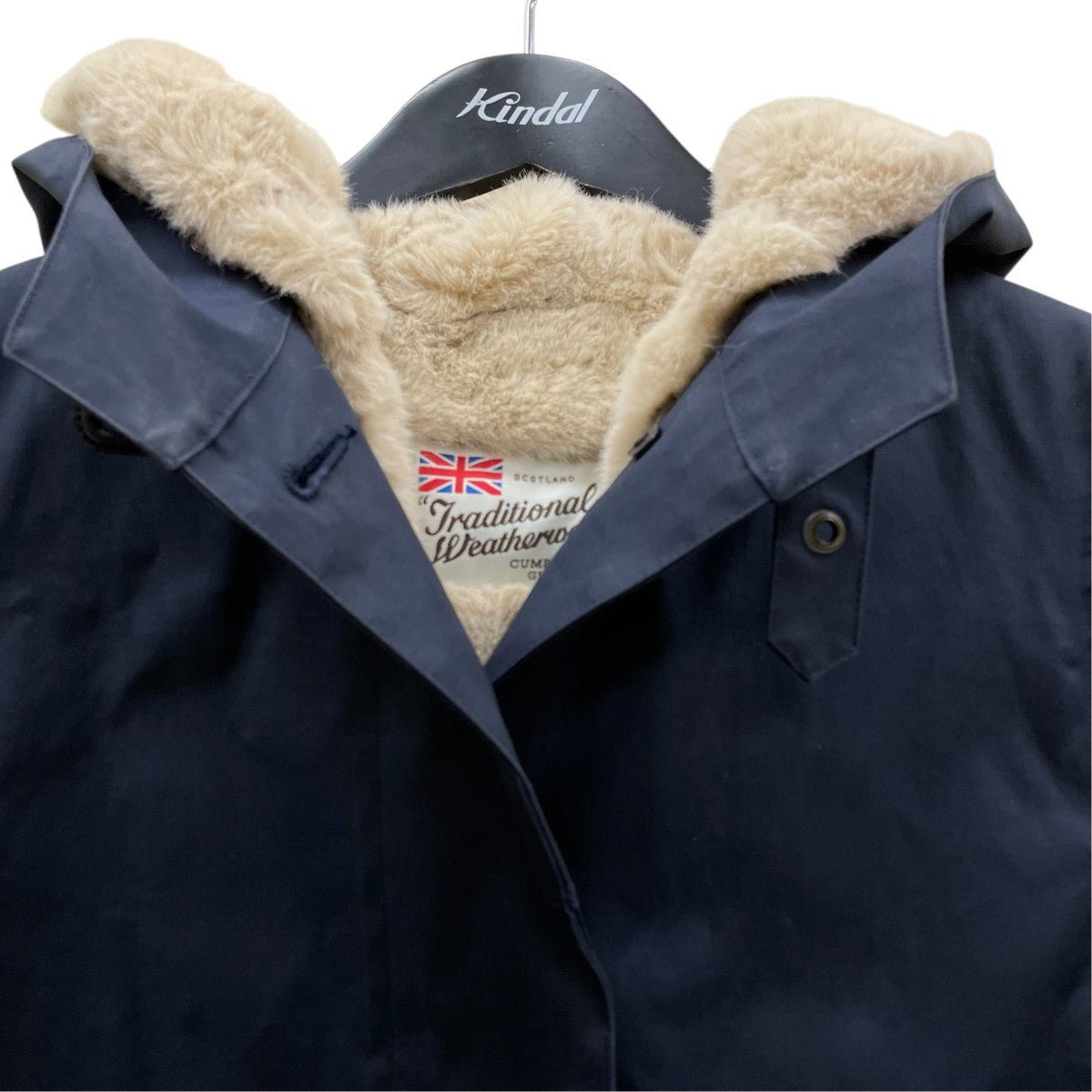 Traditional Weatherwear DELVINE W FURフーデッドコートL192APFCO0056BL 古着・中古-3枚目のアイテム画像