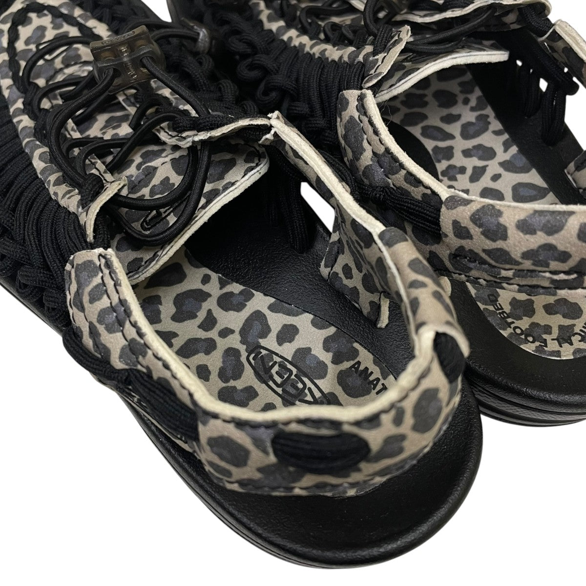 KEEN×green label relaxing UNEEK ユニークレオパード柄 サンダル1025192 古着・中古-5枚目のアイテム画像