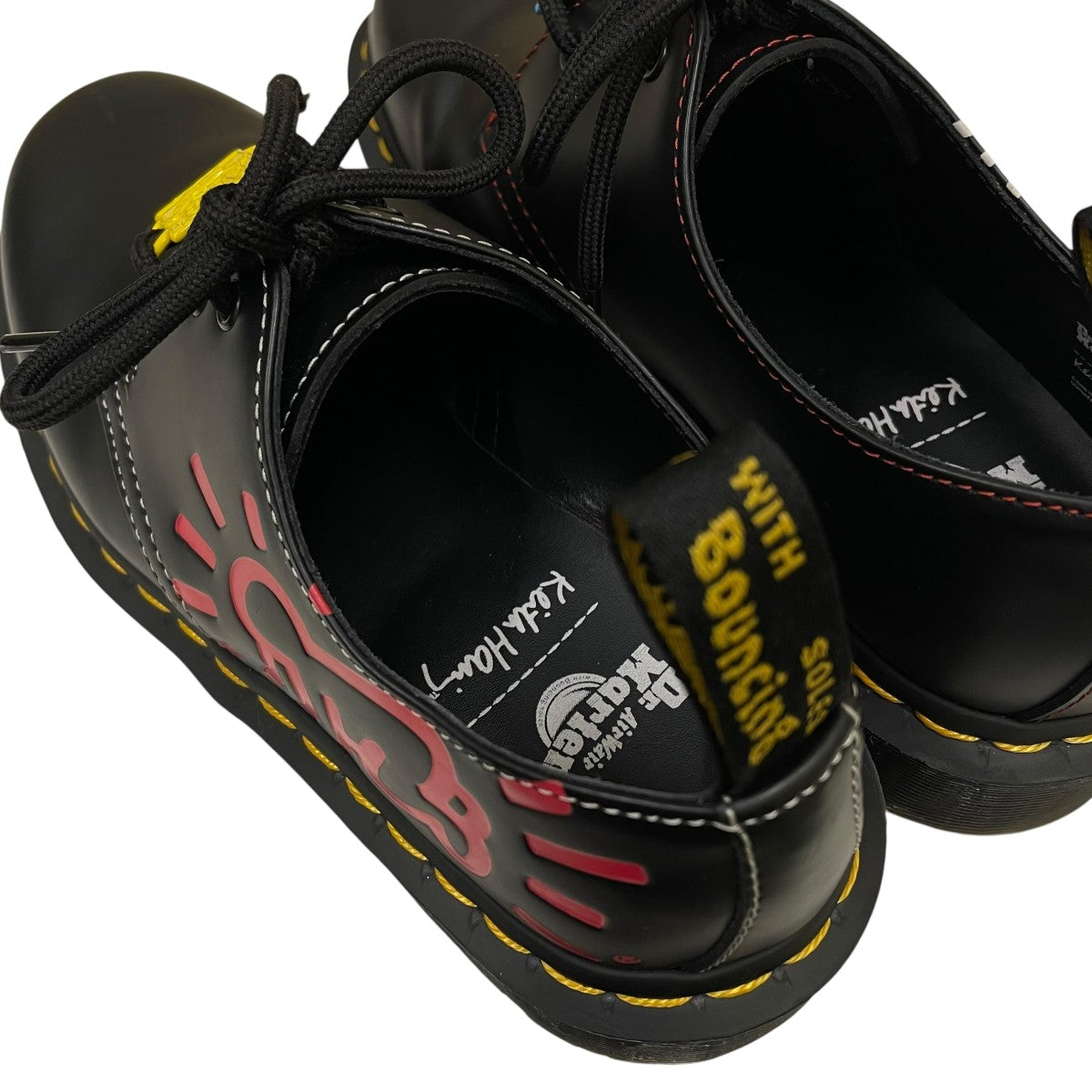 Dr．Martens×Keith Haring 1461 KEITH HARING 3ホールシューズアンジェリックベイビー プリント レザーシューズ 古着・中古-5枚目のアイテム画像