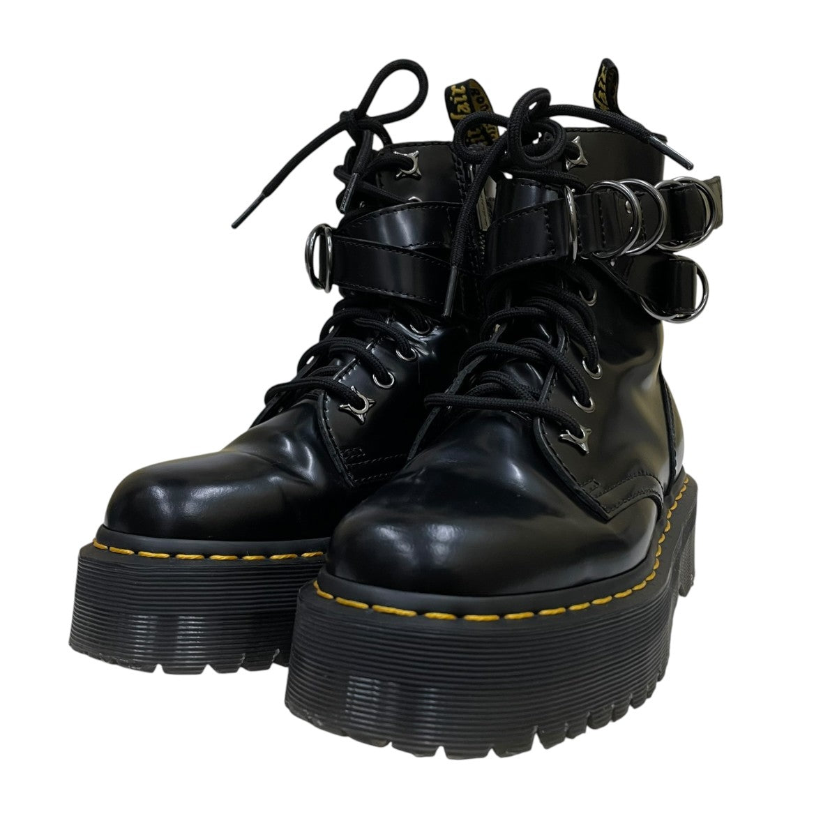 Dr．Martens JADON HDW ジェイドン ハードウェアアンクルストラップ サイドジップブーツ 厚底ブーツ 古着・中古-1枚目のアイテム画像