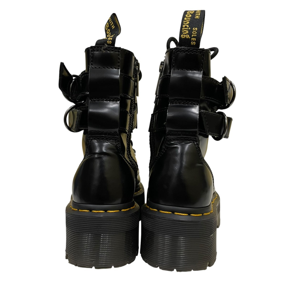Dr．Martens JADON HDW ジェイドン ハードウェアアンクルストラップ サイドジップブーツ 厚底ブーツ 古着・中古-3枚目のアイテム画像