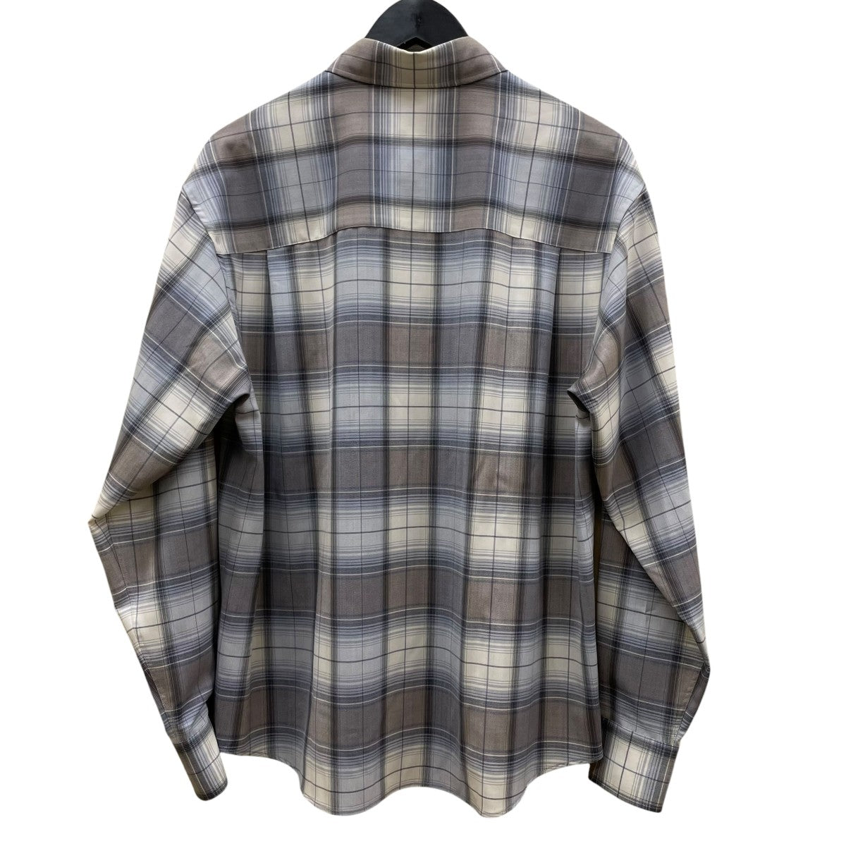 SUPER LIGHT WOOL CHECK SHIRTチェック長袖シャツA26SS01LC