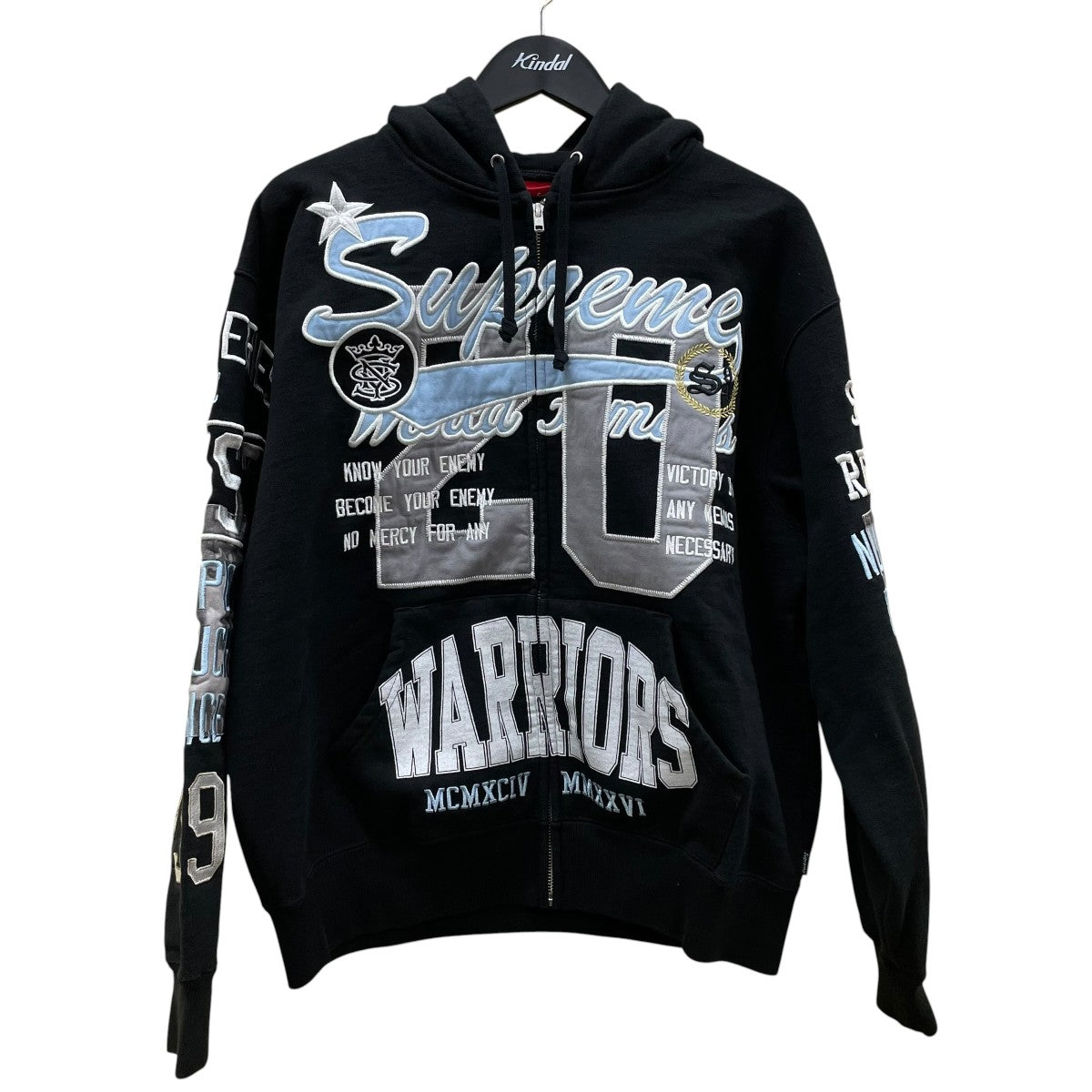26SSWarriors Applique Zip Up Hoodedジップパーカー