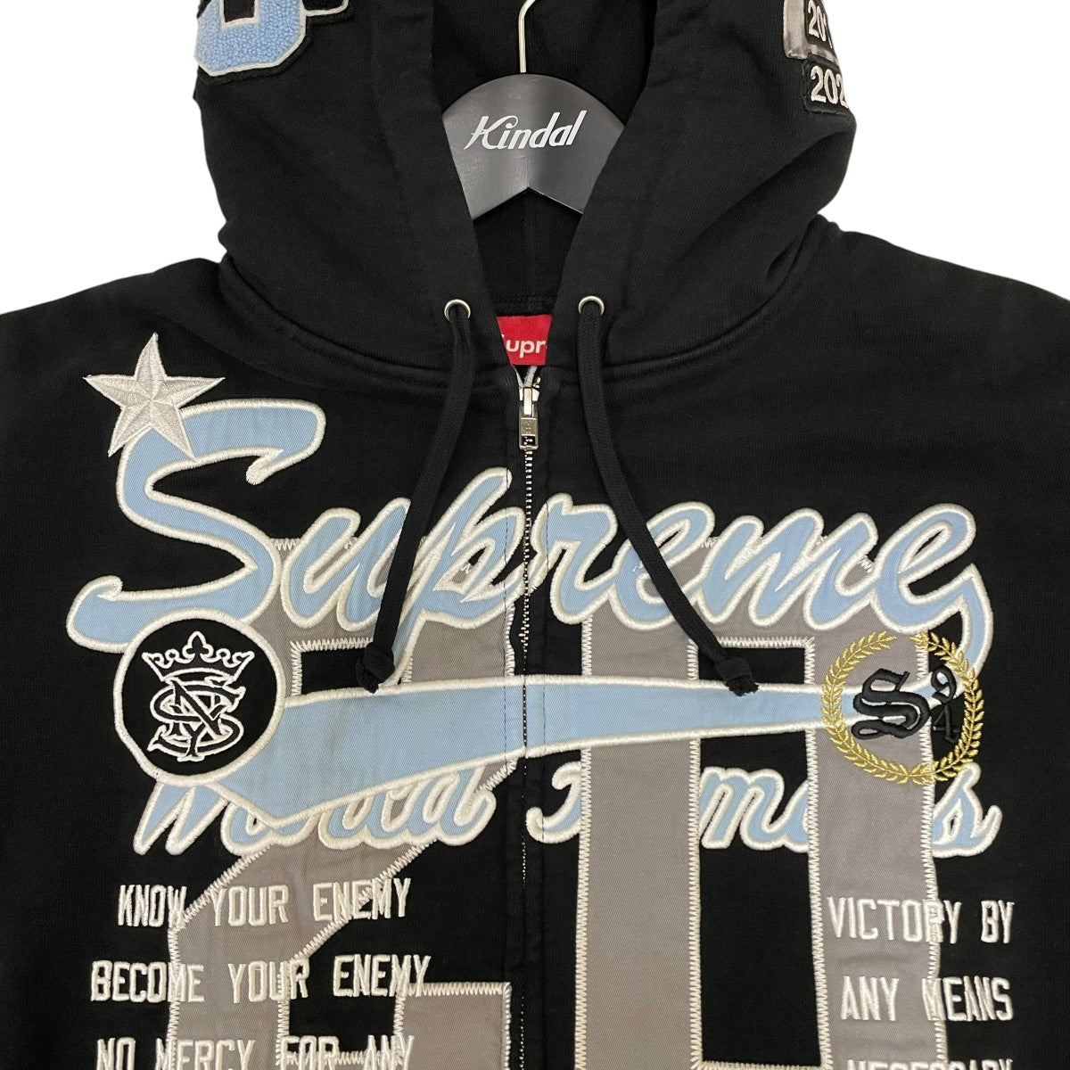 26SSWarriors Applique Zip Up Hoodedジップパーカー