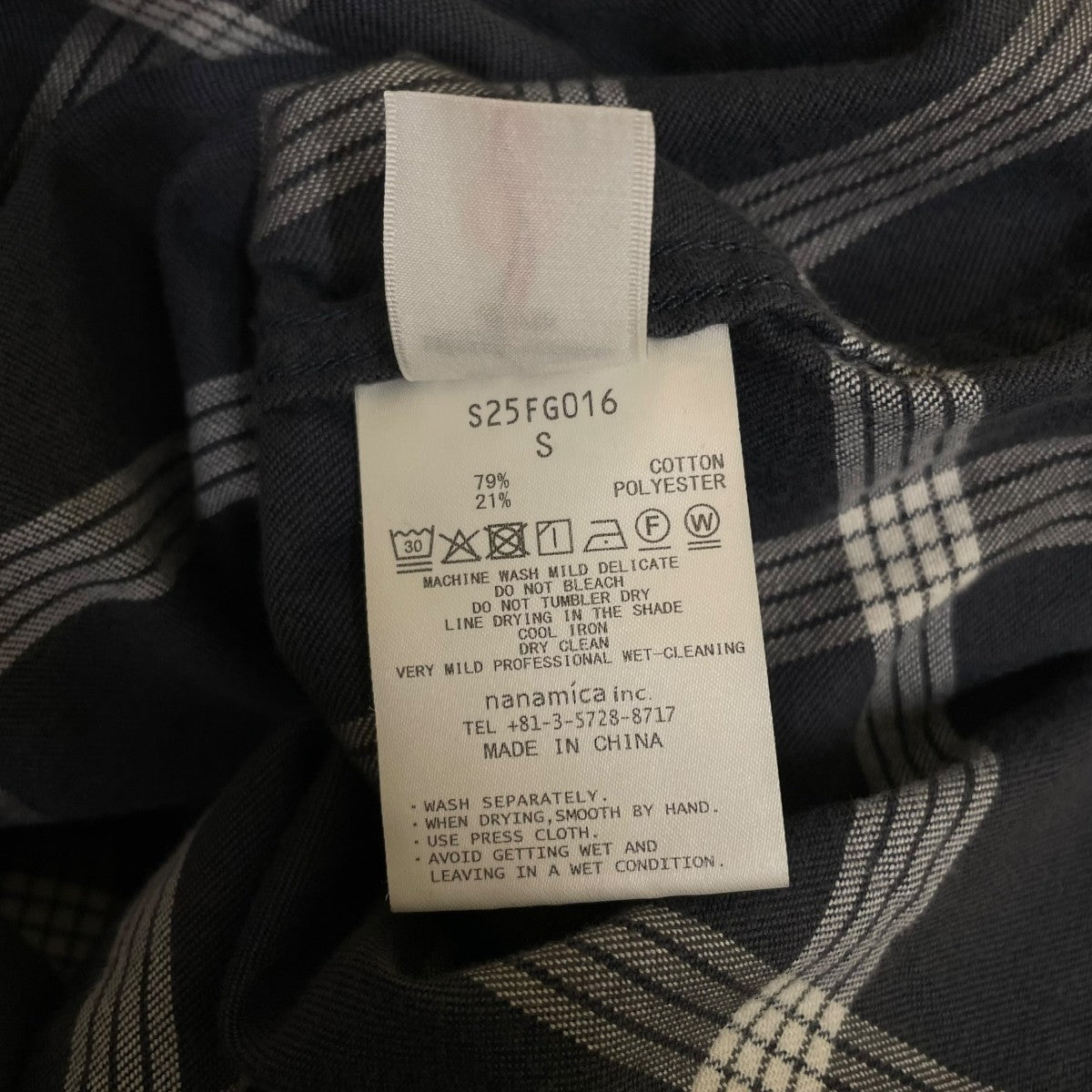 Flannel PALAKA Check Shirtチェック柄 ネルシャツS25FG016
