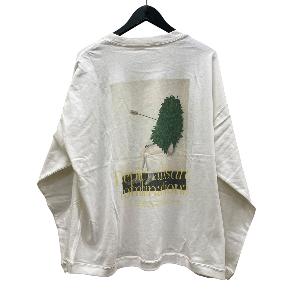 HIDDEN IDENTITY BY M．ENOMOTO LS TYPE-Bバックプリント ロングスリーブTシャツ コットンTシャツFSU14252U0002