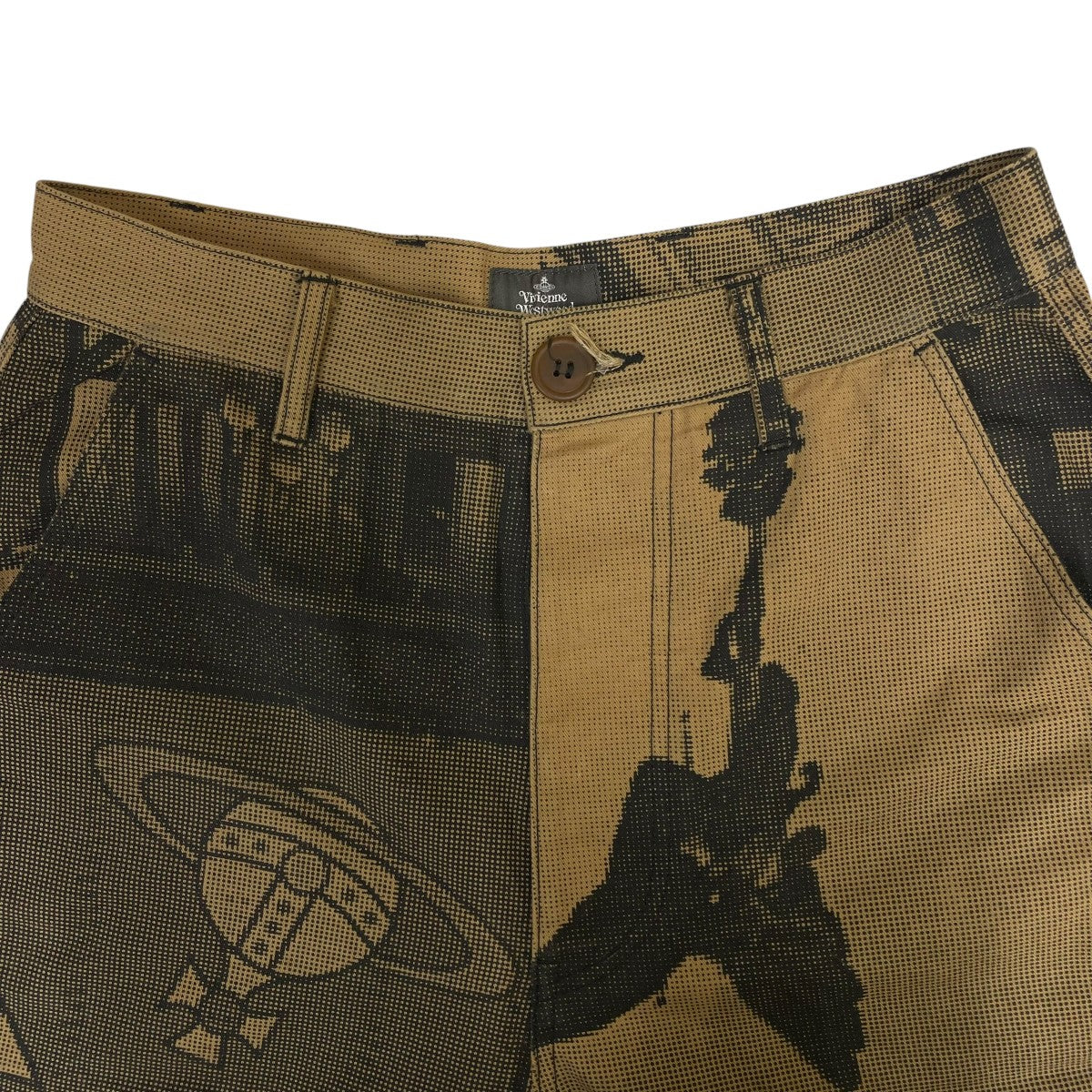 20SSPICCADILLY CIRCUS SEAM FLOW TROUSERS ピカデリーサーカス 総柄コットンワイドパンツコットンパンツVW-V1-73731