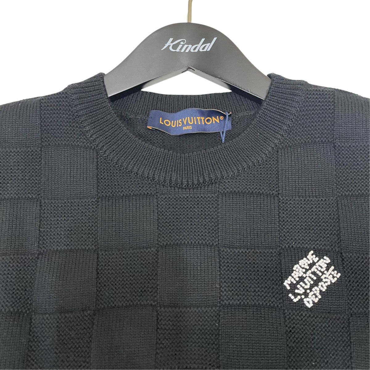 PEARL SIGNATURE DAMIER CREWNECK SWEATERニットHQN69W