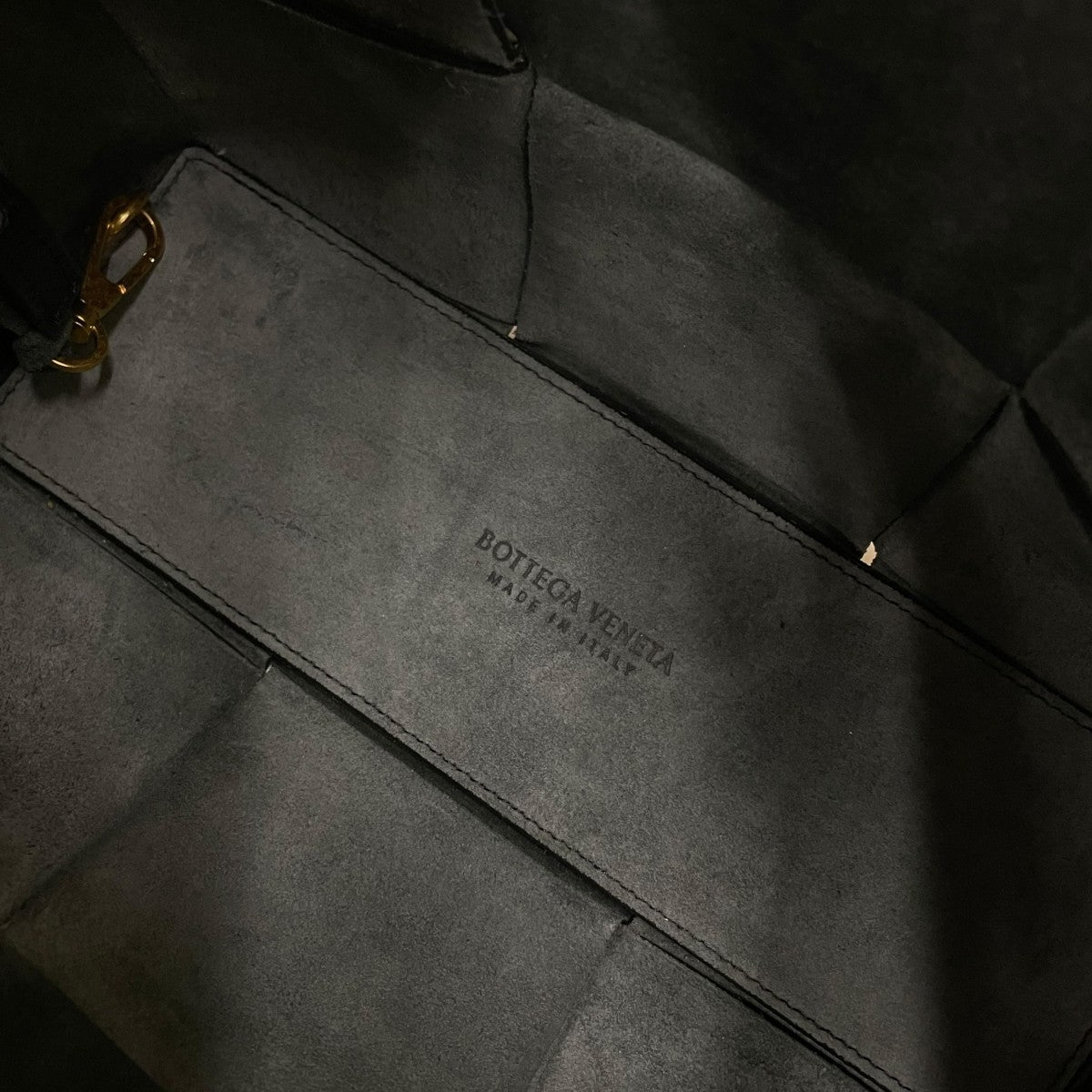BOTTEGA VENETA ミニアルコトートバッグマキシイントレチャート 2WAY仕様 ミニトートバッグ ハンドバッグ 古着・中古-6枚目のアイテム画像