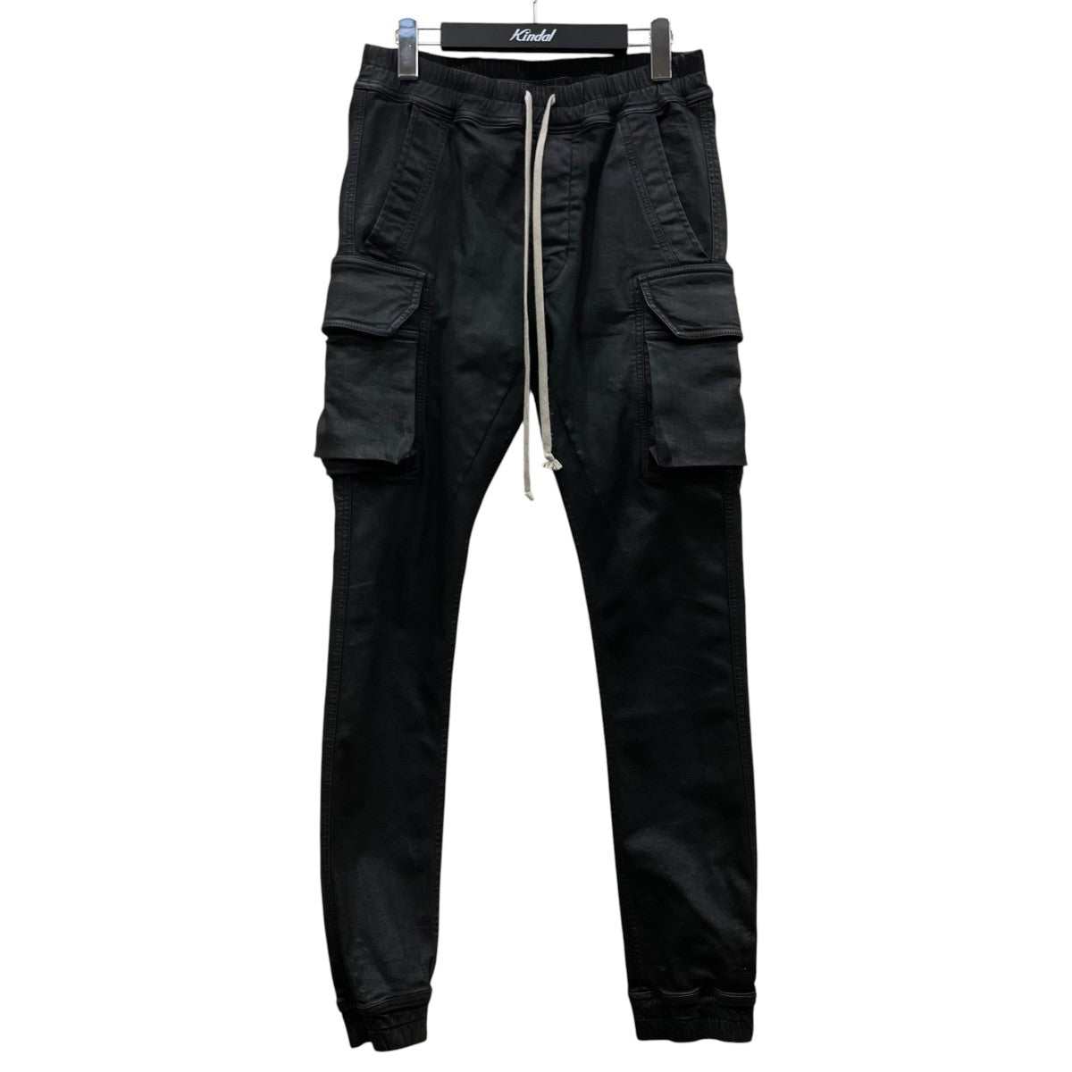 DRKSHDW MASTODON CUT IN BLACK WAX STRETCH DENIM マストドン カットワックスコーティング加工 カーゴパンツ スキニーパンツDU02D2386-SBW 古着・中古-1枚目のアイテム画像